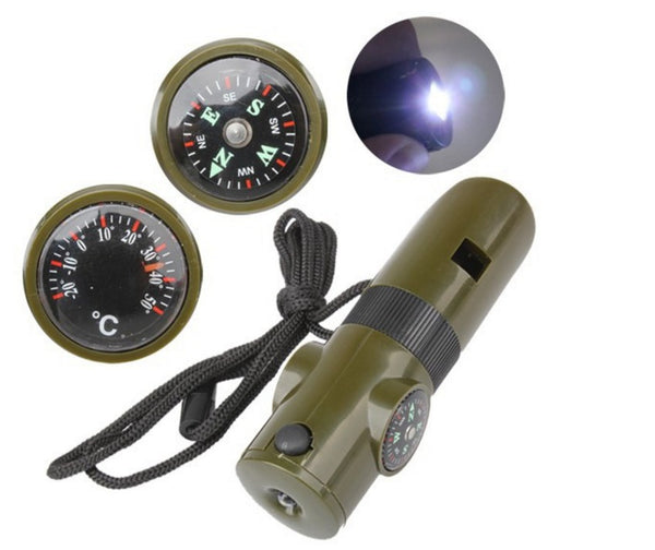 Multifunctional Whistle Compass Thermometer