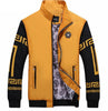 Autumn Stand Collar Patchwork Coat