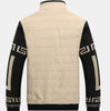 Autumn Stand Collar Patchwork Coat