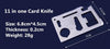 Mini Wallet Knife Credit Card